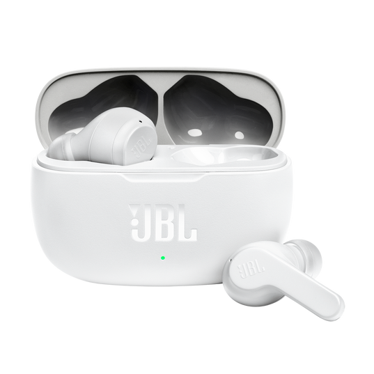 JBL Wave 200TWS - White - True Wireless Earbuds - Hero